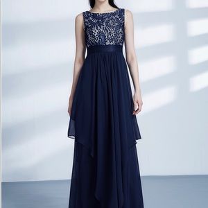 Navy Blue Floor length gown